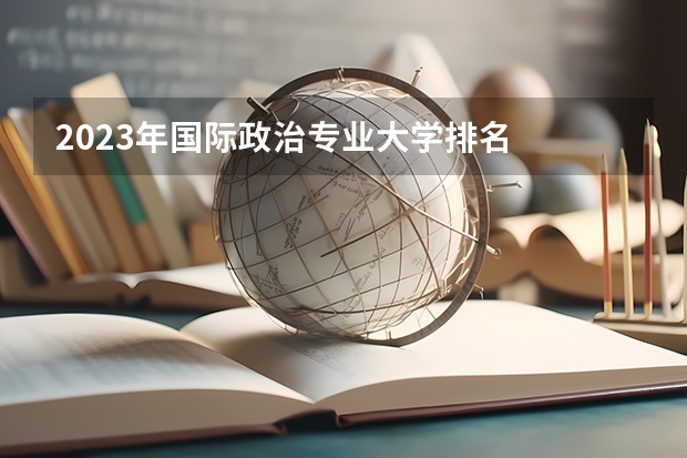 2023年国际政治专业大学排名