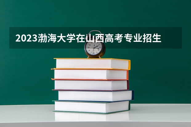 2023渤海大学在山西高考专业招生计划人数