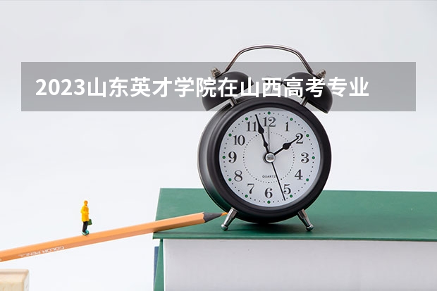 2023山东英才学院在山西高考专业招生计划人数