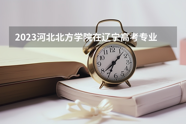 2023河北北方学院在辽宁高考专业招生计划人数