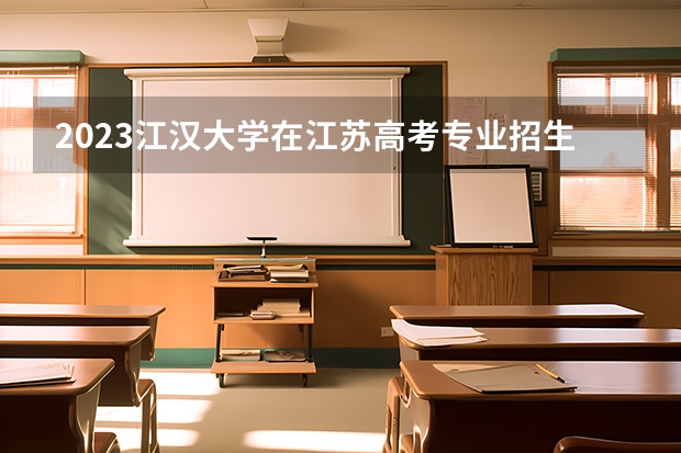 2023江汉大学在江苏高考专业招生计划人数