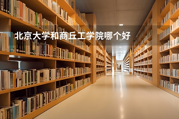 北京大学和商丘工学院哪个好