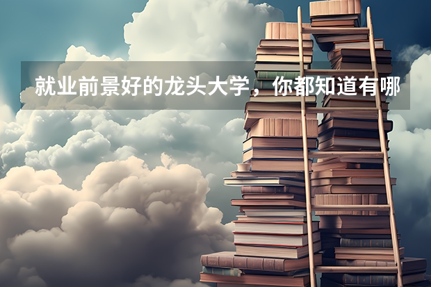 就业前景好的龙头大学，你都知道有哪些吗？