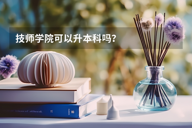 技师学院可以升本科吗？