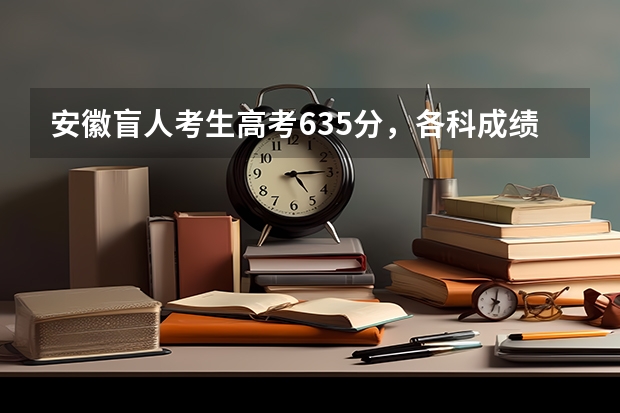 安徽盲人考生高考635分，各科成绩是多少分？