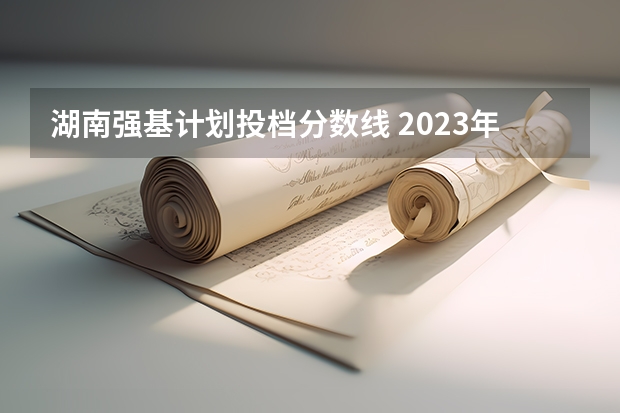 湖南强基计划投档分数线 2023年强基计划入围分数线