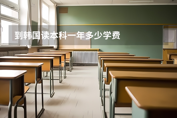 到韩国读本科一年多少学费