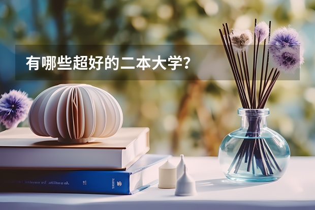 有哪些超好的二本大学？