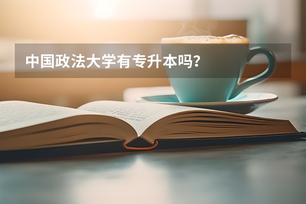 中国政法大学有专升本吗？