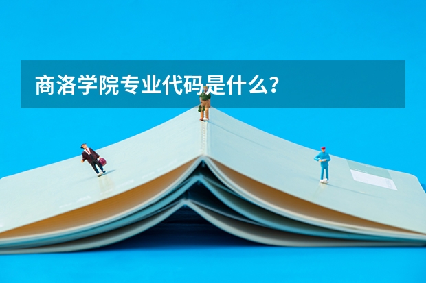 商洛学院专业代码是什么？