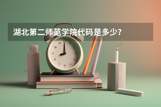 湖北第二师范学院代码是多少？